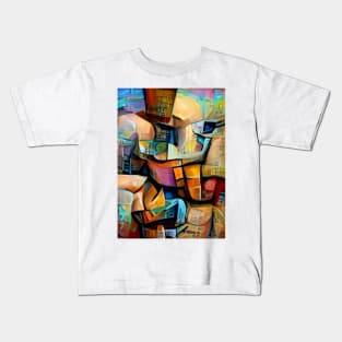 Hidden Structure Cubist Design Kids T-Shirt